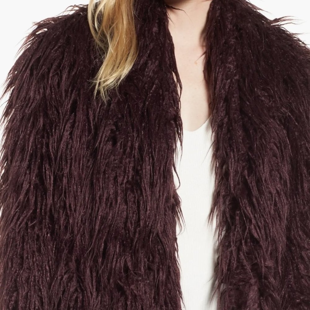 TROUVE - Shaggy Faux Fur Jacket